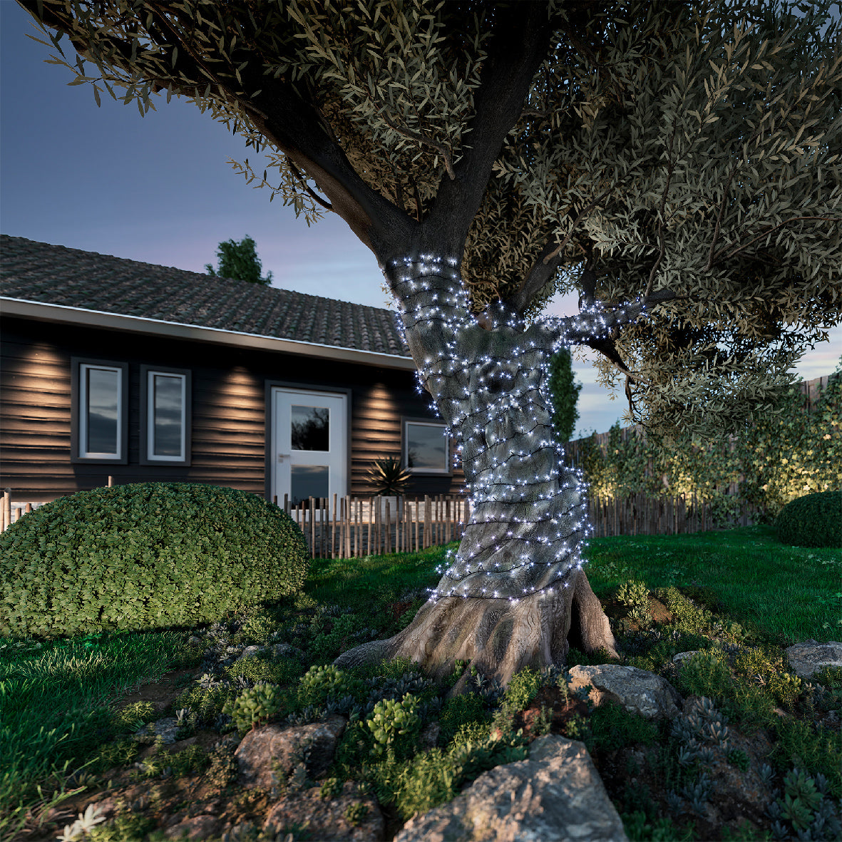 Lampade solari compatte con effetto scintillante L 2250 cm