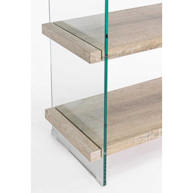 Libreria 4 ripiani e due cassetti Line Kenya 90x39x180h cm