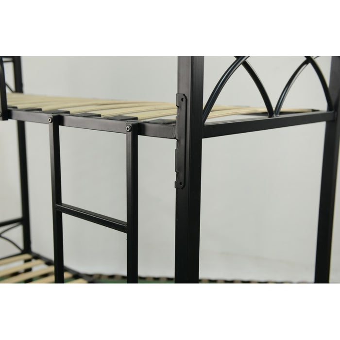 Letto a castello in metallo bianco 194x80x160