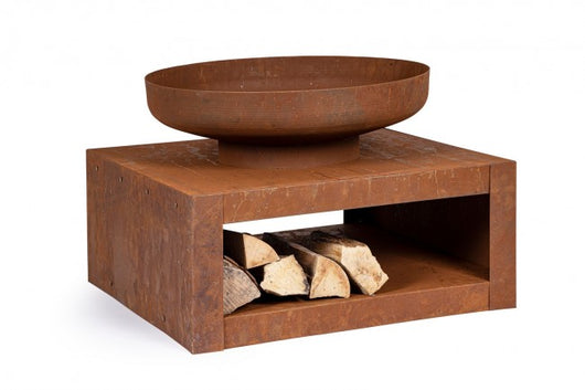 Braciere C-P.Legna Efesto Ruggine 70X38H