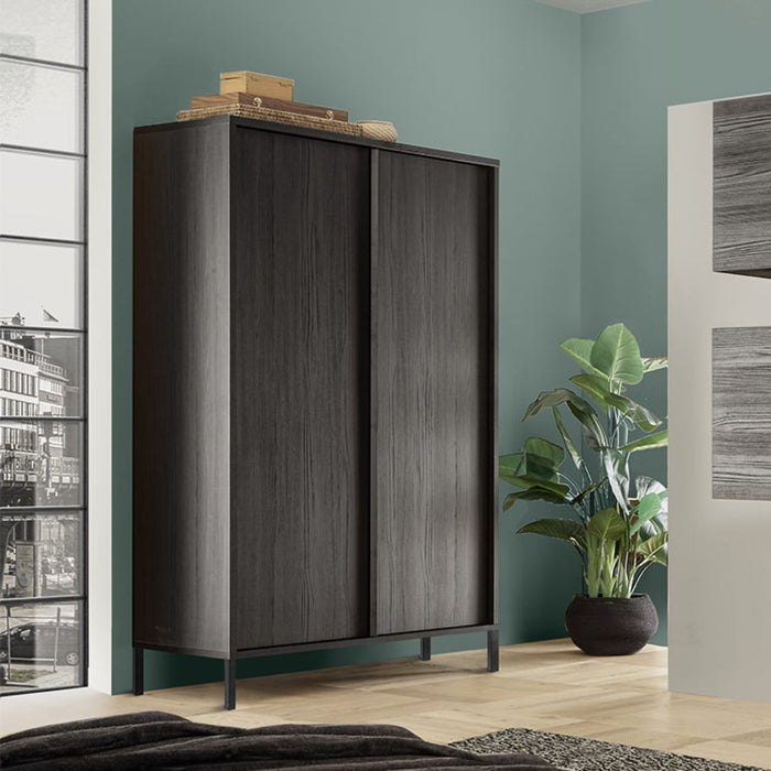 Contenitore nero frassinato 106x40x177