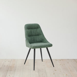 Sedia imbottita verde 48x58x85 cm