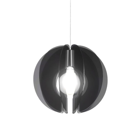 Sospensione Sirio Fumè in Metallo Cromato Cm. 40 x 40h