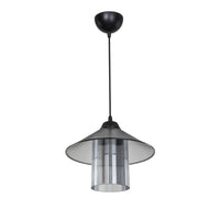Lampada da soffitto Inka ASZ1463 con paralume in plastica fumé H60xL25.5