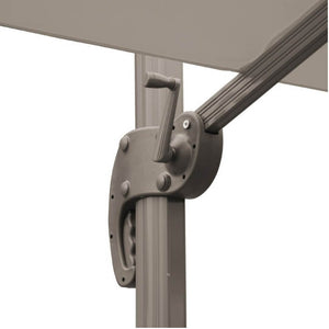 Ombrellone Rettangolare con Braccio Laterale 4x3 Metri Tortora