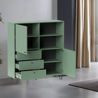 Credenza verde 123.6x40x135.2 cm