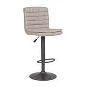 Sgabello bar Connor grigio chiaro in ecopelle vintage