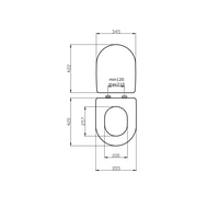 Sedile tavoletta wc esedra bianco