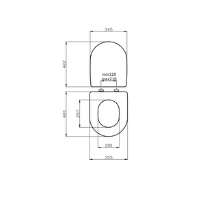 Sedile tavoletta wc esedra bianco