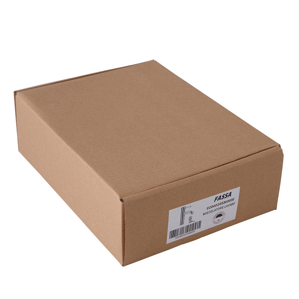 Rubinetto miscelatore cromato per lavabo