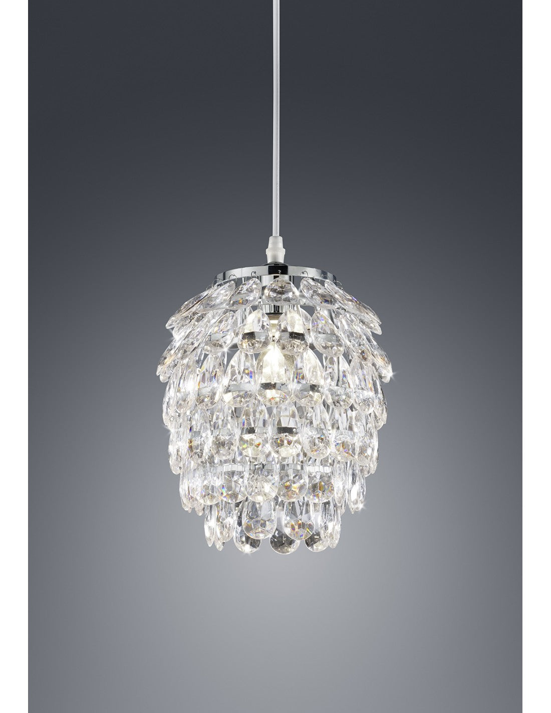 Sospensione Petty Grappolo Gemme Cromo Ø20 cm Trio Lighting