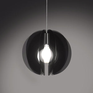 Sospensione Sirio Fumè in Metallo Cromato Cm. 40 x 40h