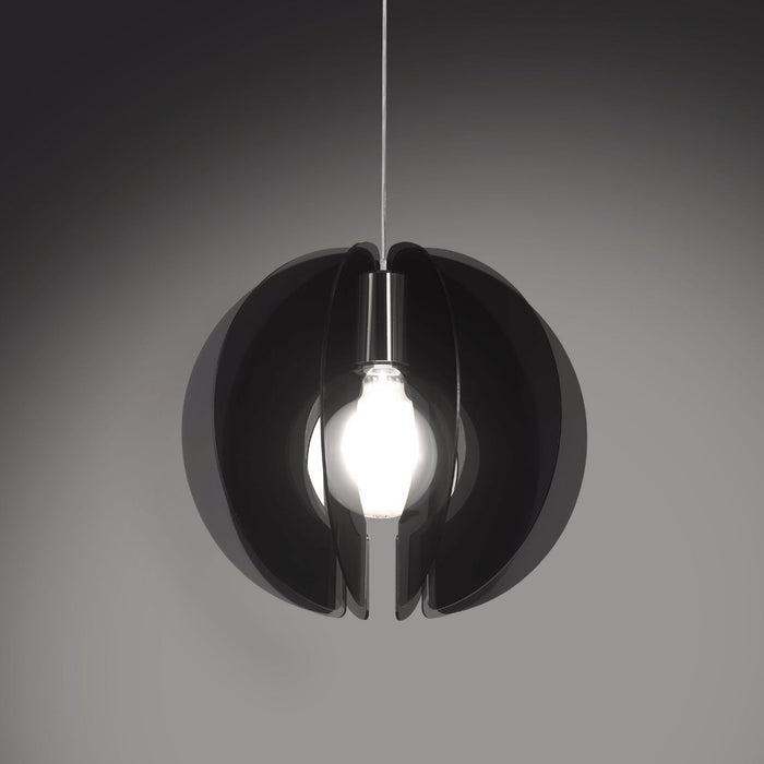 Sospensione Sirio Fumè in Metallo Cromato Cm. 40 x 40h