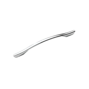 Maniglia cromata per mobile Enzo 160 Finitura cromata, Interasse 224 mm