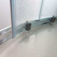 Box doccia semicircolare 80x80 cm cristallo opaco