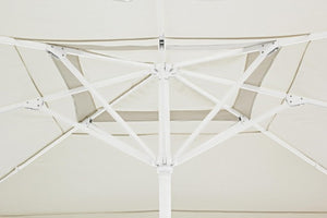 Ombrellone alluminio bianco grigio chiaro Alghero 4x4