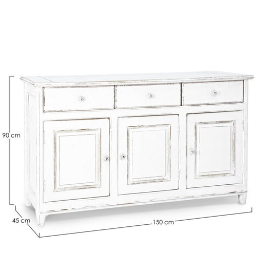 Credenza rustica Colette 3 ante 3 cassetti