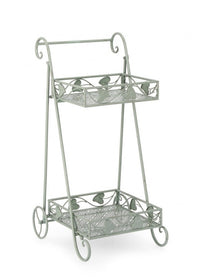 4x Sedia rettangolare in metallo 41x34x78h