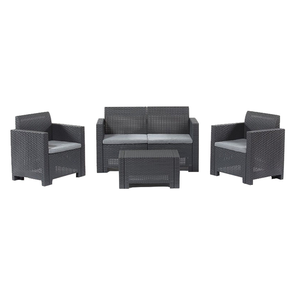 Set da giardino polipropilene marrone