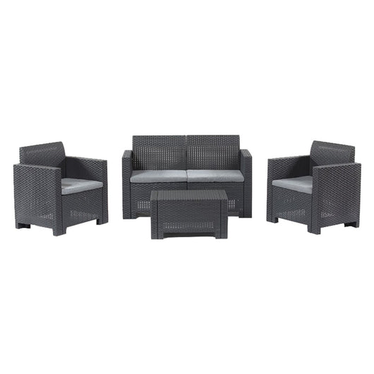 Set da giardino polipropilene marrone