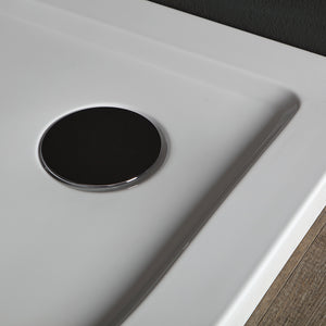 Piatto doccia semicircolare 80 cm acrilico