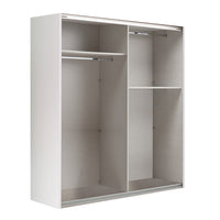 Armadio Systema con ante scorrevoli Rovere/Bianco