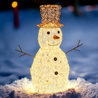 Pupazzo di neve 3D H70cm con MicroLED