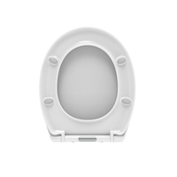 Tavoletta wc universale soft close bianco lucido
