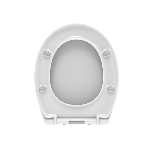 Tavoletta wc universale soft close bianco lucido