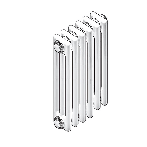 Radiatore tubolare in acciaio Zehnder Charleston 10 Elementi