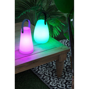 Lampada da giardino a LED Cilindrica in Polietilene