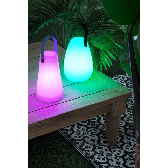 Lampada da giardino a LED Cilindrica in Polietilene