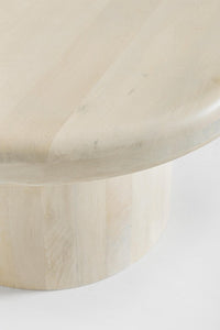 Tavolino in legno naturale D.75 x 40h