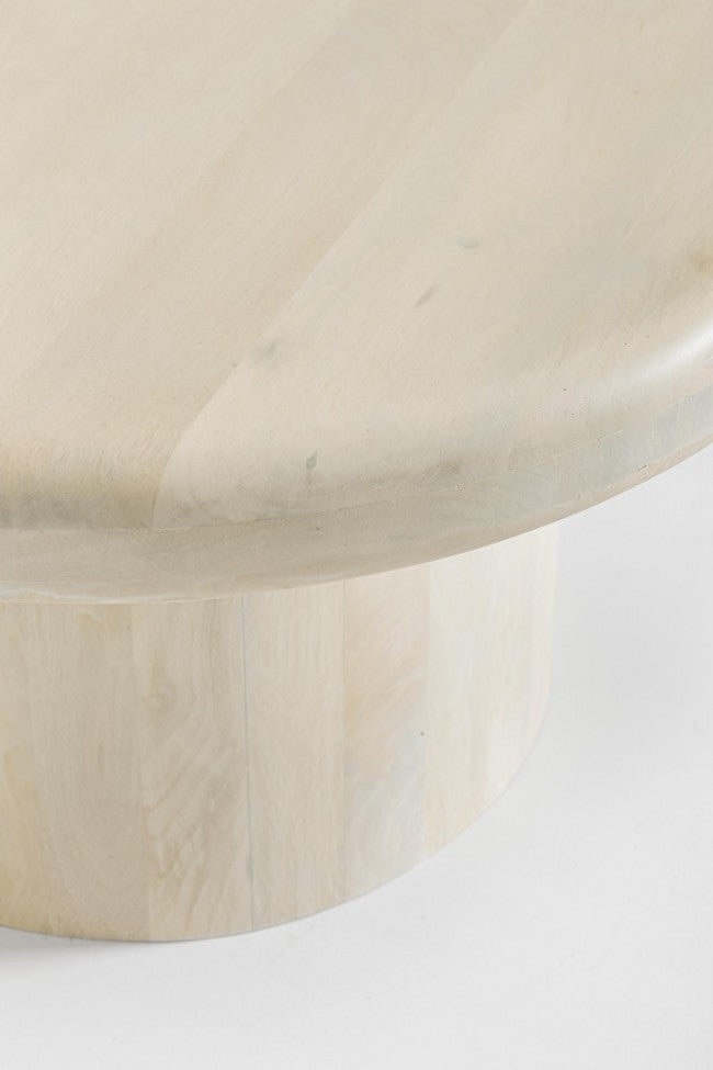 Tavolino in legno naturale D.75 x 40h