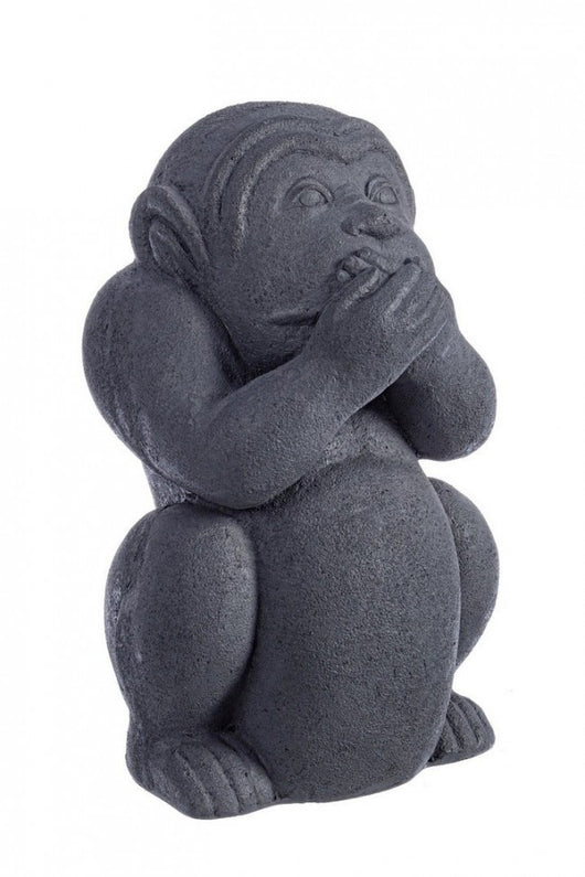 4x Scimmia non parlo da giardino 21.5x20x35.5 cm