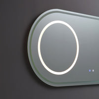 Specchio ovale 180x80 con illuminazione led