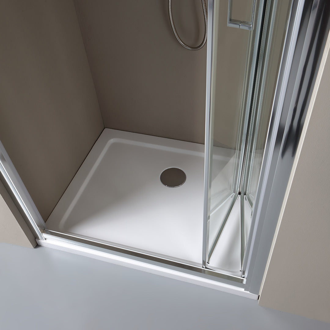 Porta doccia nicchia 90 cm apertura a libro