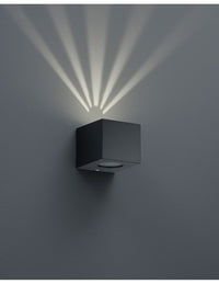 Applique Biemissione Da Esterno Cordoba Led Dimmerabile IP44 Nero Trio Lighting