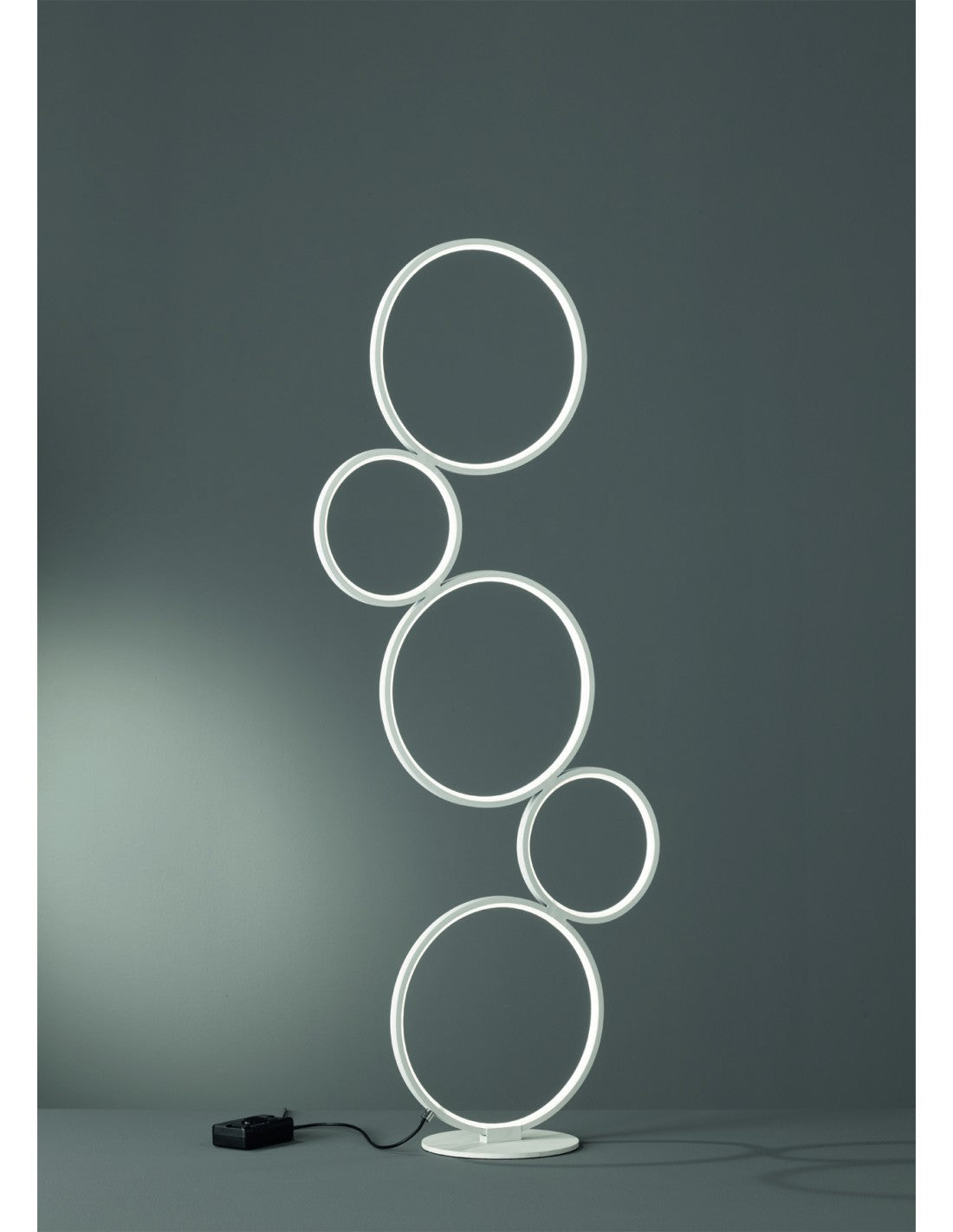 Piantana Rondo 5 Cerchi Led Bianco H115 cm Trio Lighting