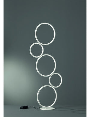 Piantana Rondo 5 Cerchi Led Bianco H115 cm Trio Lighting