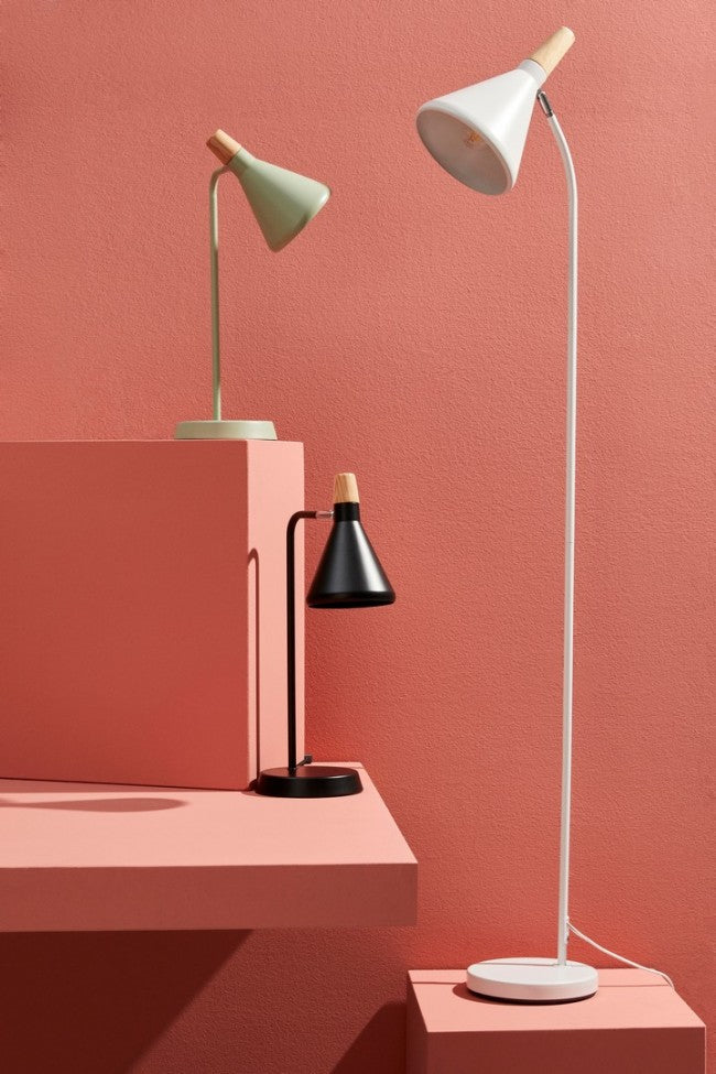 Piantana brill bianco 31x20x148h in metallo