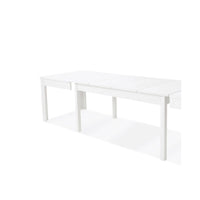 Tavolo allungabile in legno nobilitato bianco frassinato 160-320x90 cm