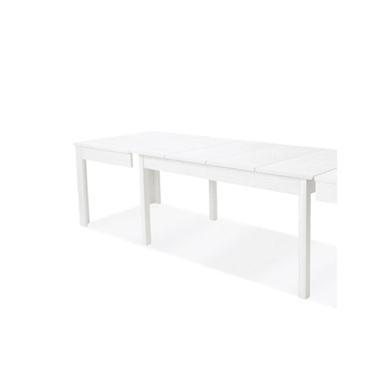 Tavolo allungabile in legno nobilitato bianco frassinato 160-320x90 cm