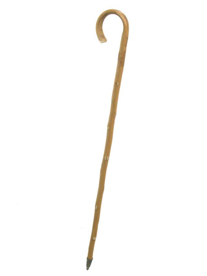 Bastone da passeggio rustico naturale c/punta ferro h93