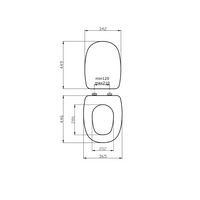 Sedile wc quadrato compatibile casa ceramica pozzi ginori