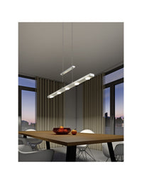 Sospensione Moderna Led Sopra e Sotto Lacal Nichel Trio Lighting