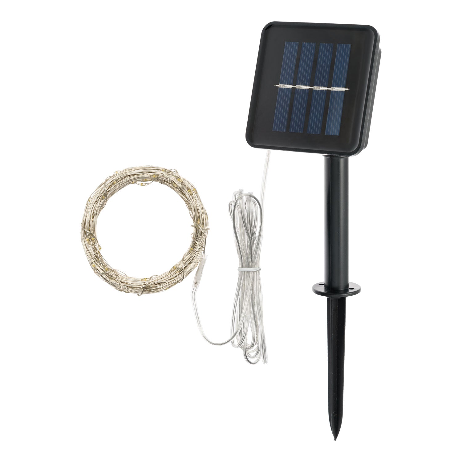 Catena solare 2x20m 200 MicroLED bianco caldo