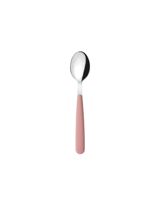 Cucchiaino da tavola in acciaio inox rosa