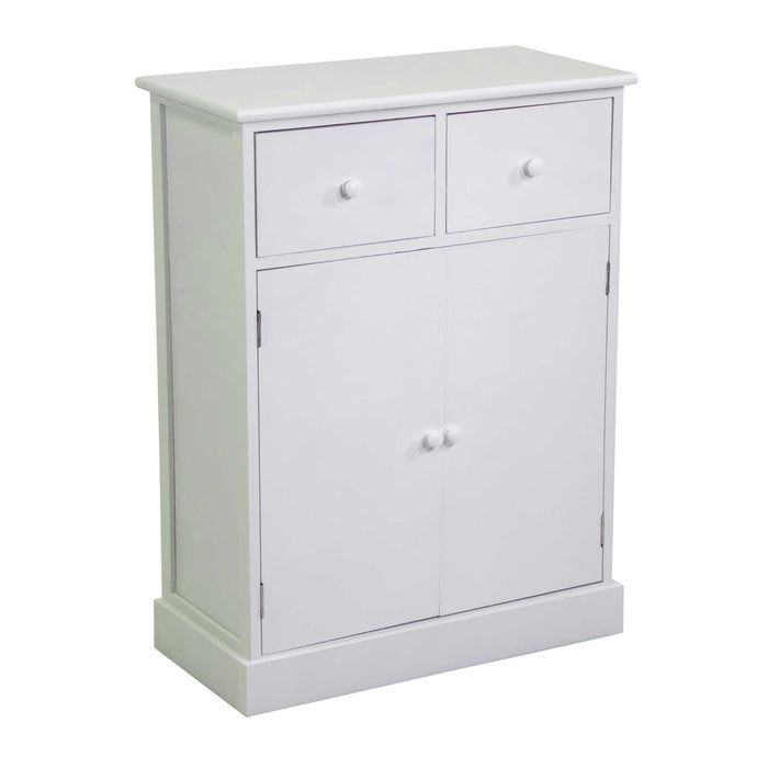 Mobiletto Eleonora bianco 2 ante + 2 cassetti cm 60x30h80