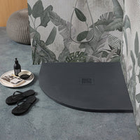 Piatto doccia semicircolare 90x90 antracite